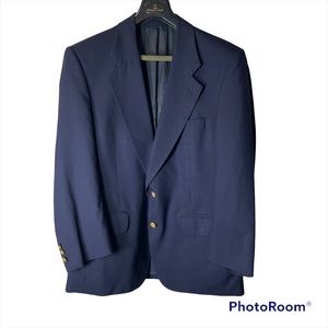 Burberry Men’s Vintage Sport Jacket Navy Great Condition Size 41 Wool